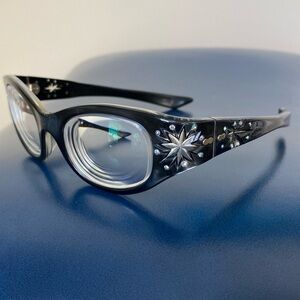 Vintage Crystal & Carved May Glasses